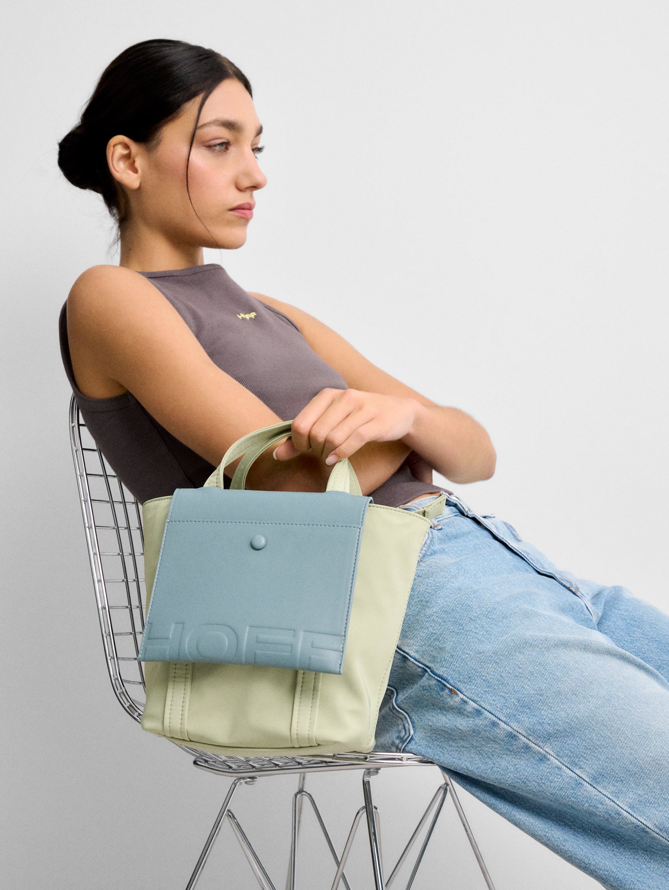 MINI SHOPPER NYLON DAILY VERDE