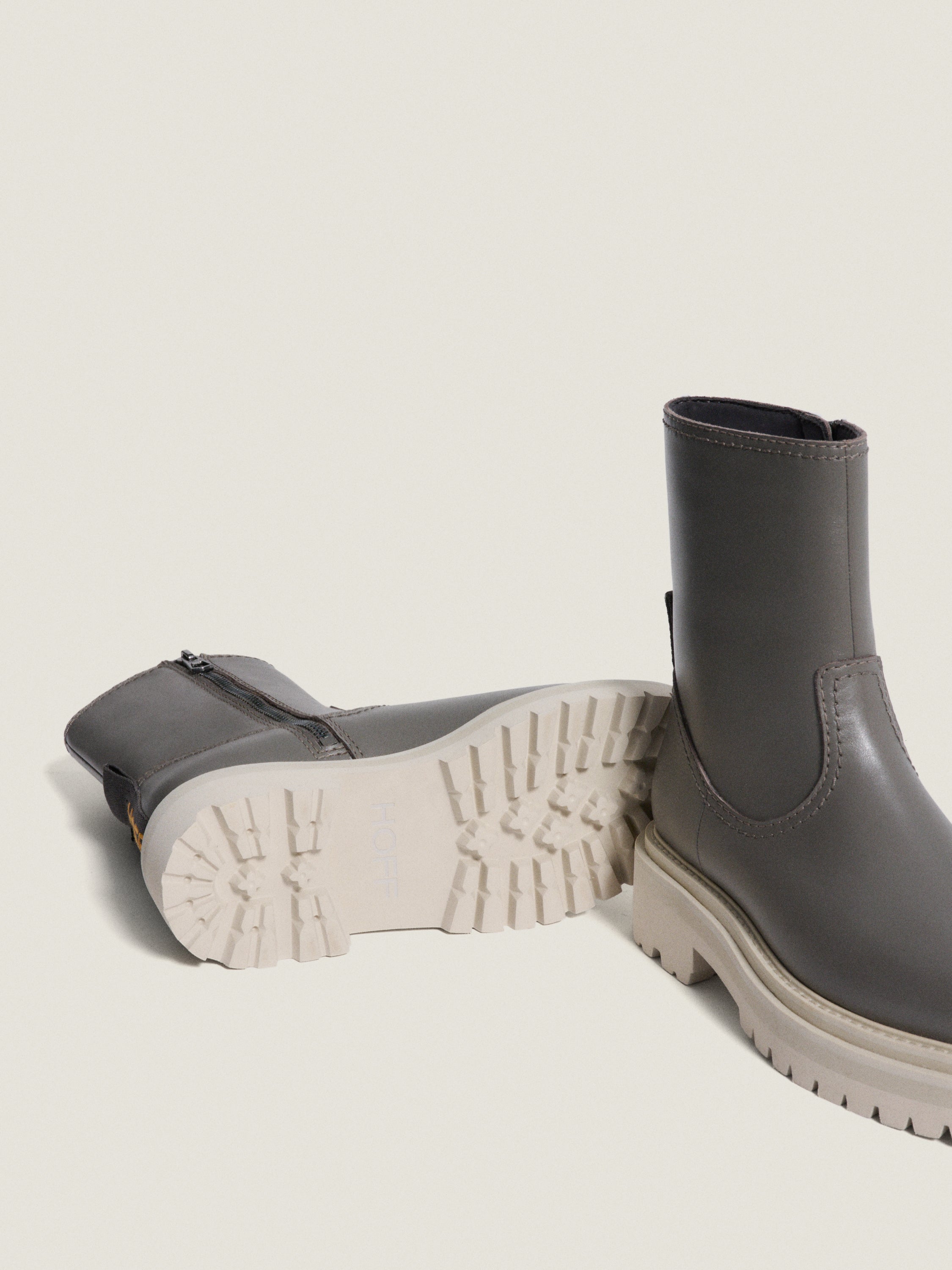 BOTA PIEL OFFICE GRIS