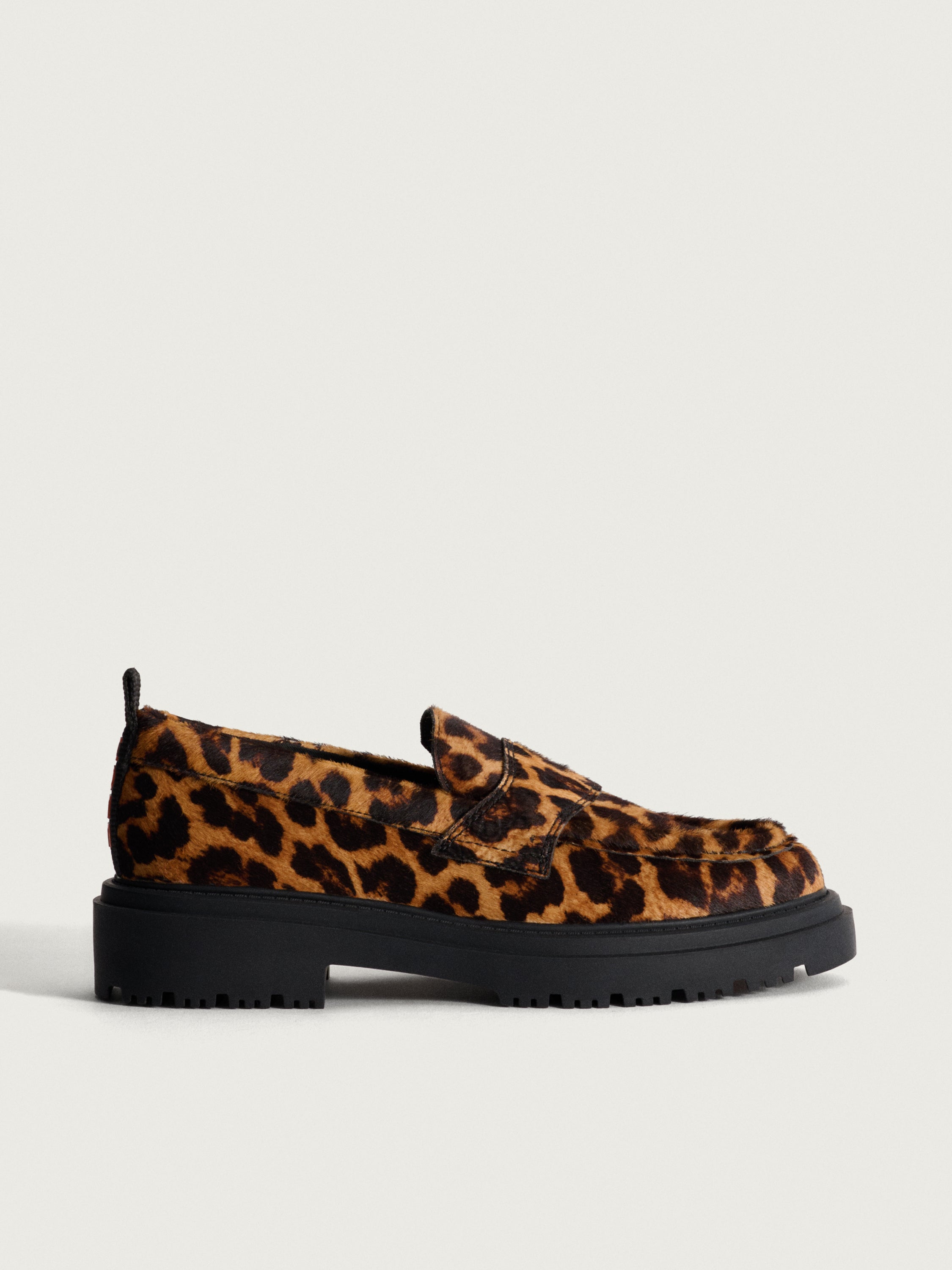 MOCASÍN SCHOOL LEOPARD MARRON