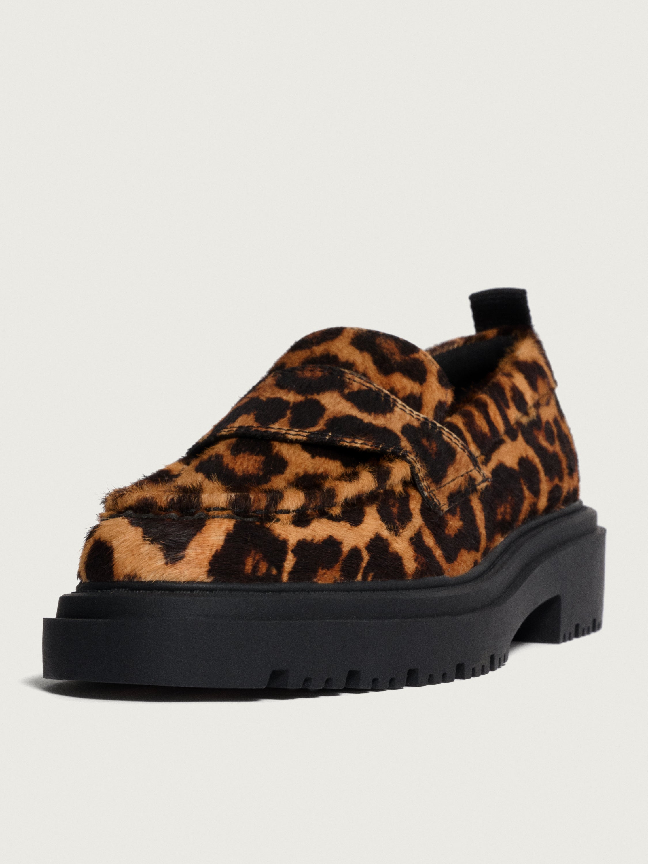 MOCASÍN SCHOOL LEOPARD MARRON